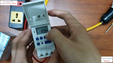 Hướng dẫn sử dụng Công tắc hẹn giờ THC15A - Hẹn giờ điện tử - Timer