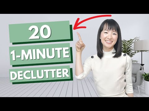 20 Easy One Minute Habits for Minimalism and Decluttering Your Home