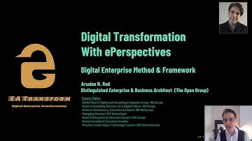 Digital Transformation simplified (UHD)- ePerspectives Digital Enterprise Transformation Framework