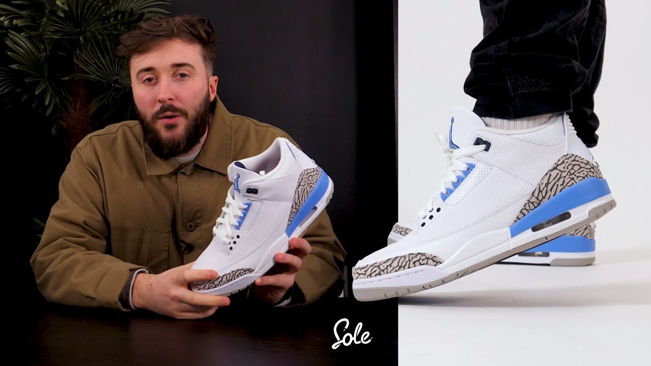 unc air jordan 3