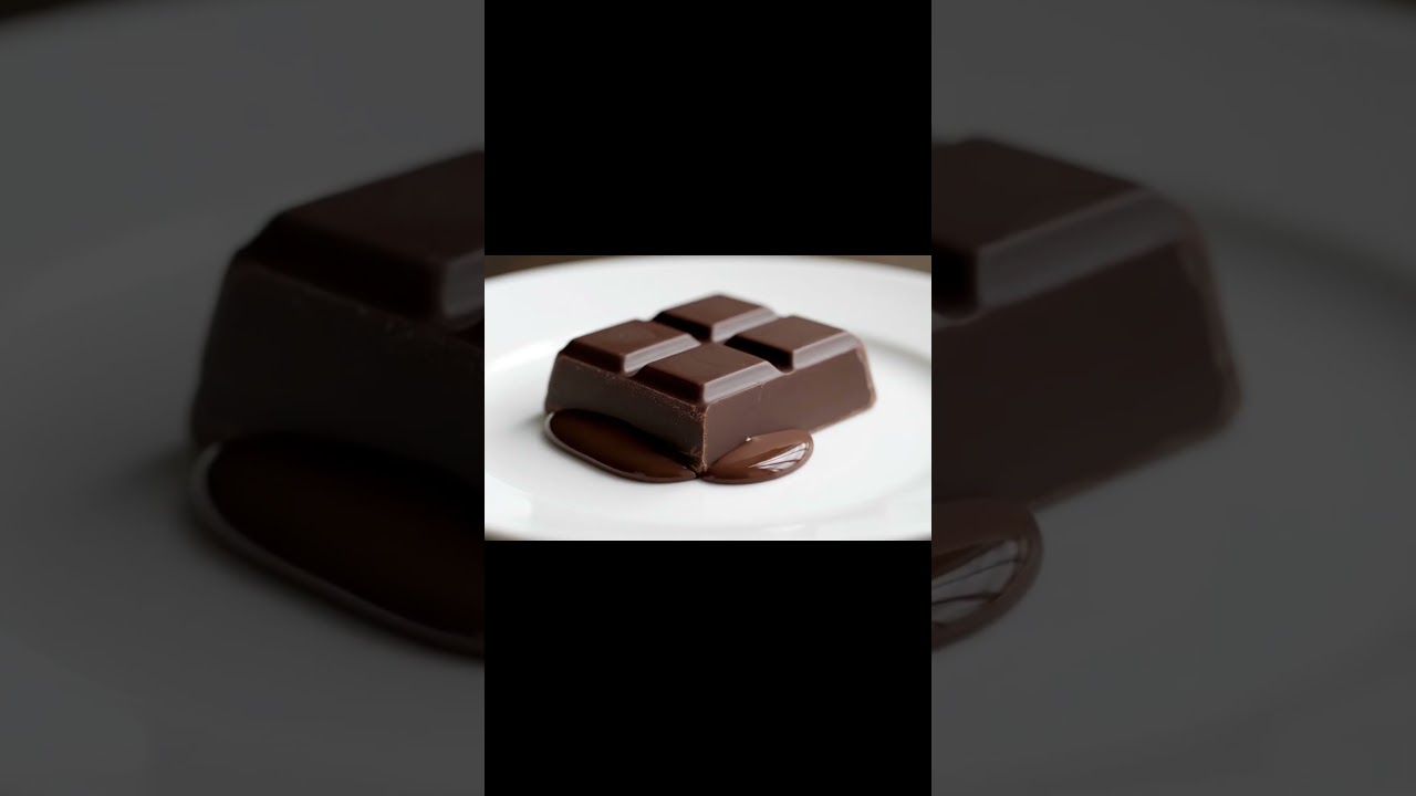 Dark Chocolate Melting Timelapse | Satisfying ASMR 4K 🍫✨
