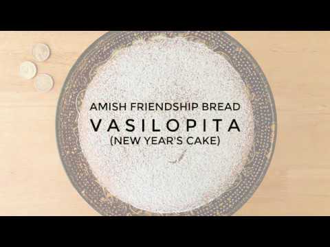 Amish Friendship Bread Vasilopita (Greek New Year's Cake) Recipe