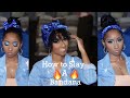 How To | Tie a Bandana | 1  Minute Bandana Hairstyles | Lazy Hair day for Naturals