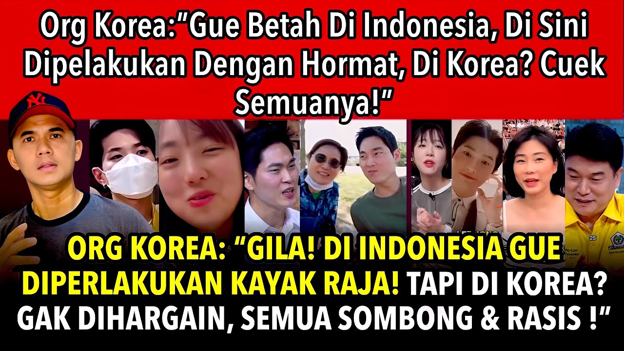 Org Korea:”Kaget! Di Indonesia Gue DiManja ! Tapi Di Korea? Semua Orang Sombong Gak Peduli !”