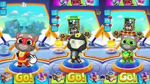 Talking Tom Hero Dash - Tom- 3 x Gameplay Android and IOS