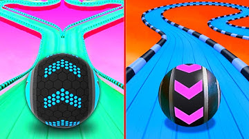 Going Balls VS Sky Rolling Ball 3D Android iOS Gameplay | Walkthrough , Colour Run | New Update