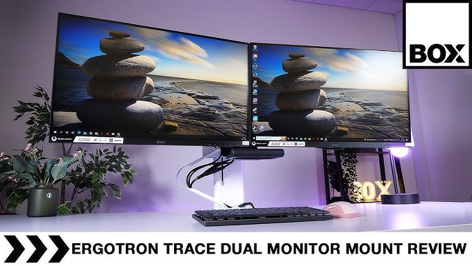 Ergotron HX Desk Dual Monitor Arm - Kit de montage (poignée, bras