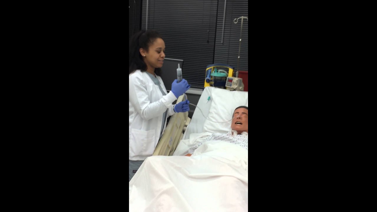 NG tube irrigation YouTube