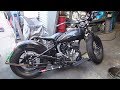 1936 RL #119 WL 45ci Flathead Bobber Bike Assembly rebuild 41 WLA Harley by tatro machine