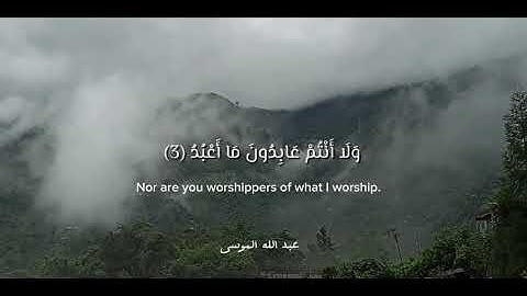 سورة الكافرون | القارئ عبدالله الموسى #قران #عبدالله_الموسى