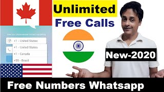 FREE call on mobile | free International number for Whatsapp | FREE INTERNATIONAL CALLING APP (2020) screenshot 2