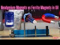 Neodymium Magnets vs Ferrite Magnets Project on Oil Filter and  Drain Plug Just for fun