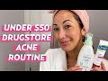 Under $50 Drugstore Acne Treatment & Redness Nighttime Skincare Routine | #SKINCARE