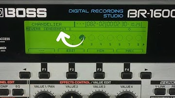Boss BR 1600 How to add Reverb, Delay and Chorus Loop effects