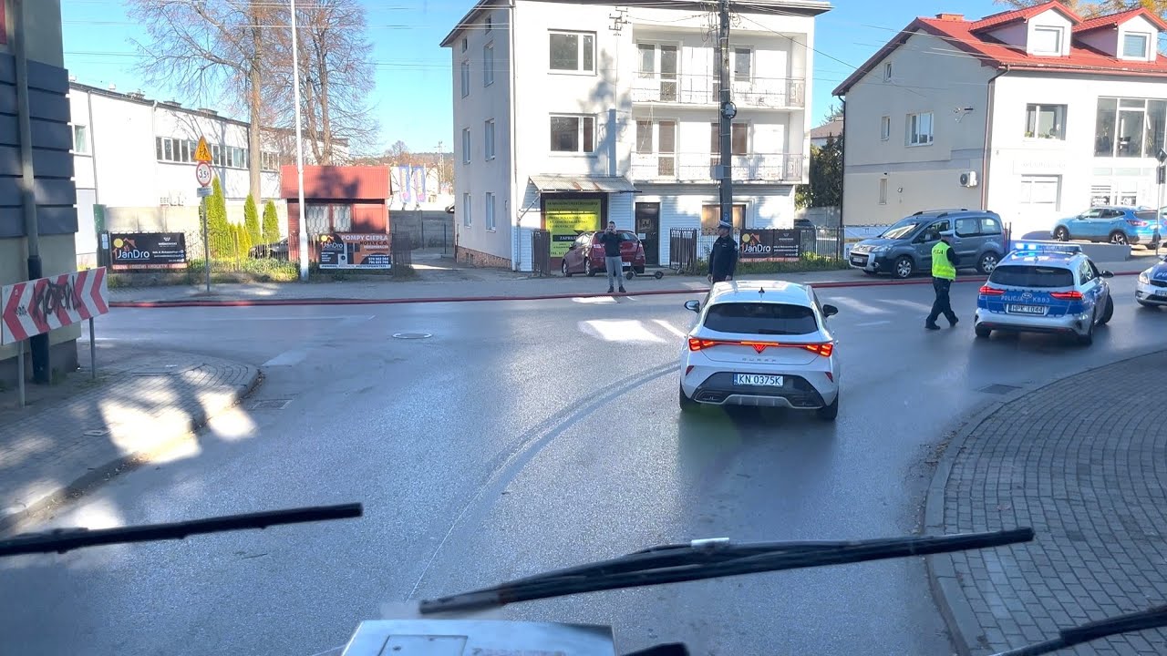 Jazda alarmowa ciężką Tatrą 815 z OSP Trzcinica do pożaru w Jaśle