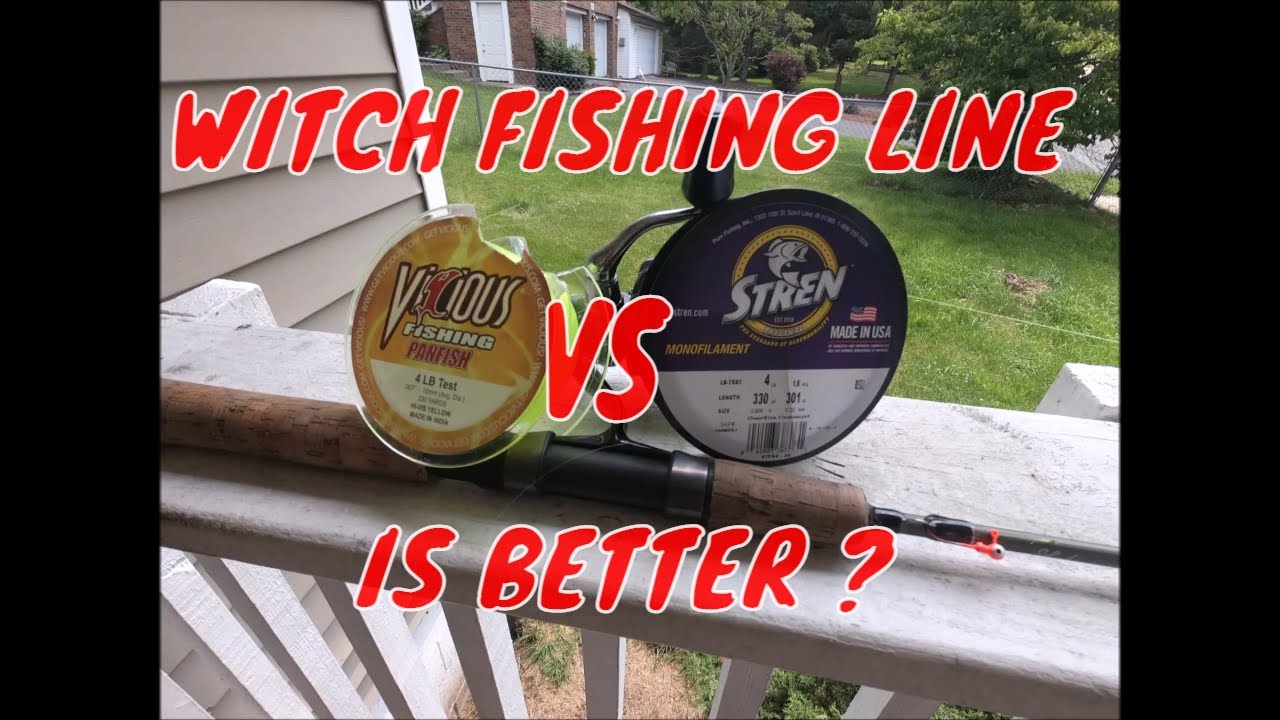 STREN VS Vicious witch one has the better ultralight mono fishing line  testing review 