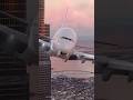 Air France A380: Approach to Dubai Airport via the Burj Khalifa