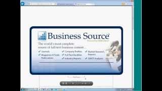 NSLA - EBSCO: Business Resources Database Webinar-July 10, 2014 Archive