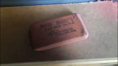 Quick Tip - Clean sandpaper with a Eraser