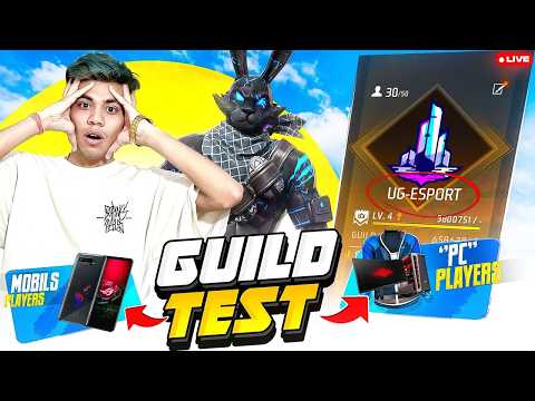 🔴[Live] Surprise Back to India💀🇮🇳Hardest 1v4 Guild Test🔥 - UnGraduate Gamer Free Fire Live !!