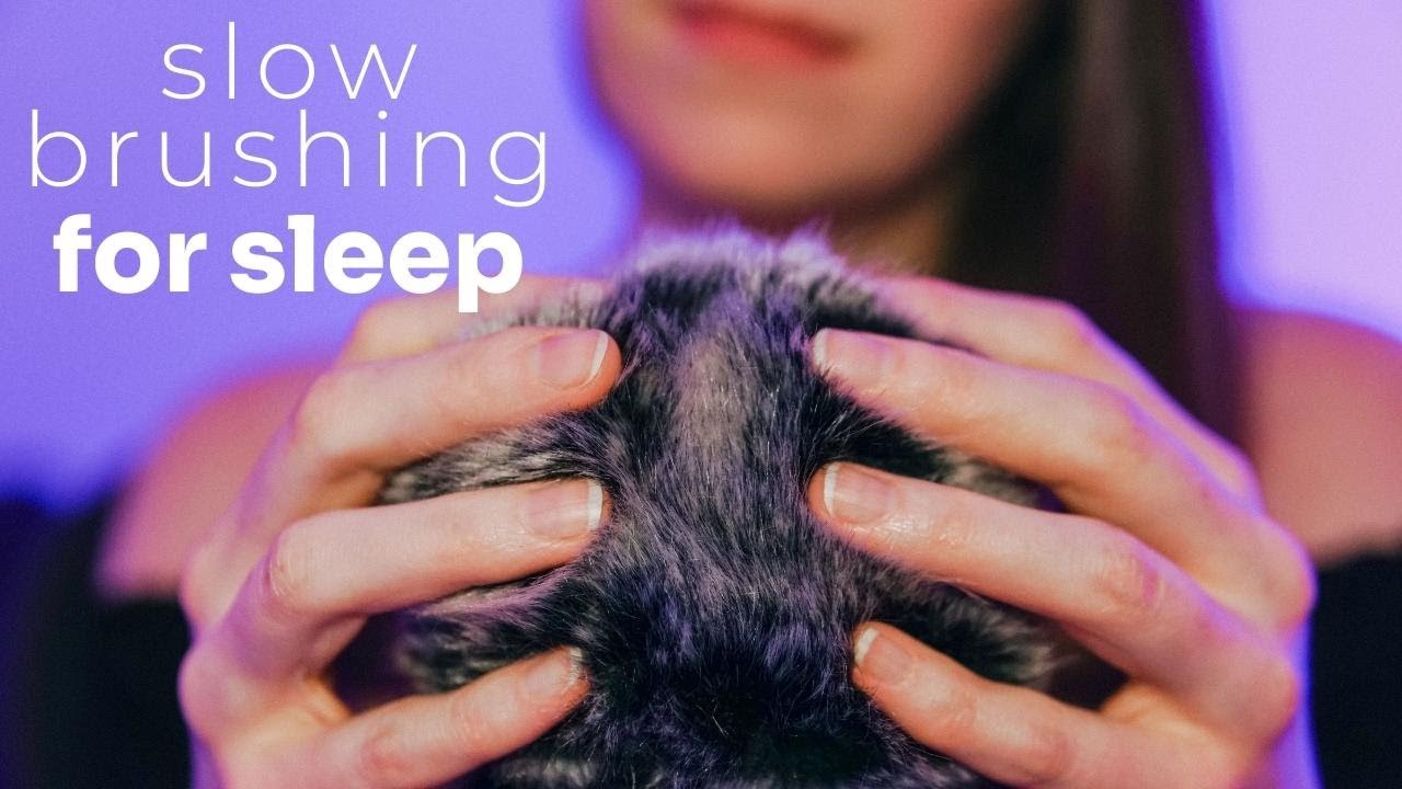 ASMR | Fluffy mic brushing, slow and soft (no talking)