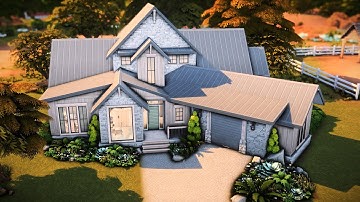 SIMS 4 | Speed Build | MODERN FARMHOUSE | NoCC
