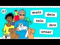 🐶 Deutsch A1 🐰 Possessivpronomen 🐦 mein / dein / sein / ihr / unser / euer etc. Thema Haustiere 🐢