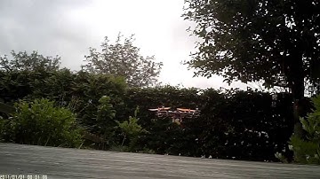 Maiden flight with an Ecks quadcopter frame