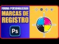 Cómo Automatizar las marcas de registro en photoshop Herramienta forma personalizada