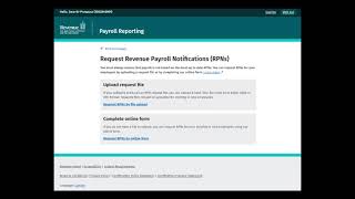 PAYE Modernisation - Request RPNs by file upload