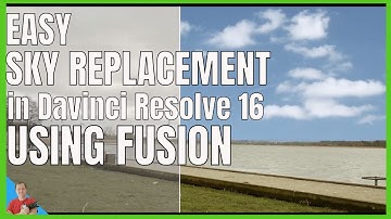 Davinci Resolve 16 easy sky replacement using fusion