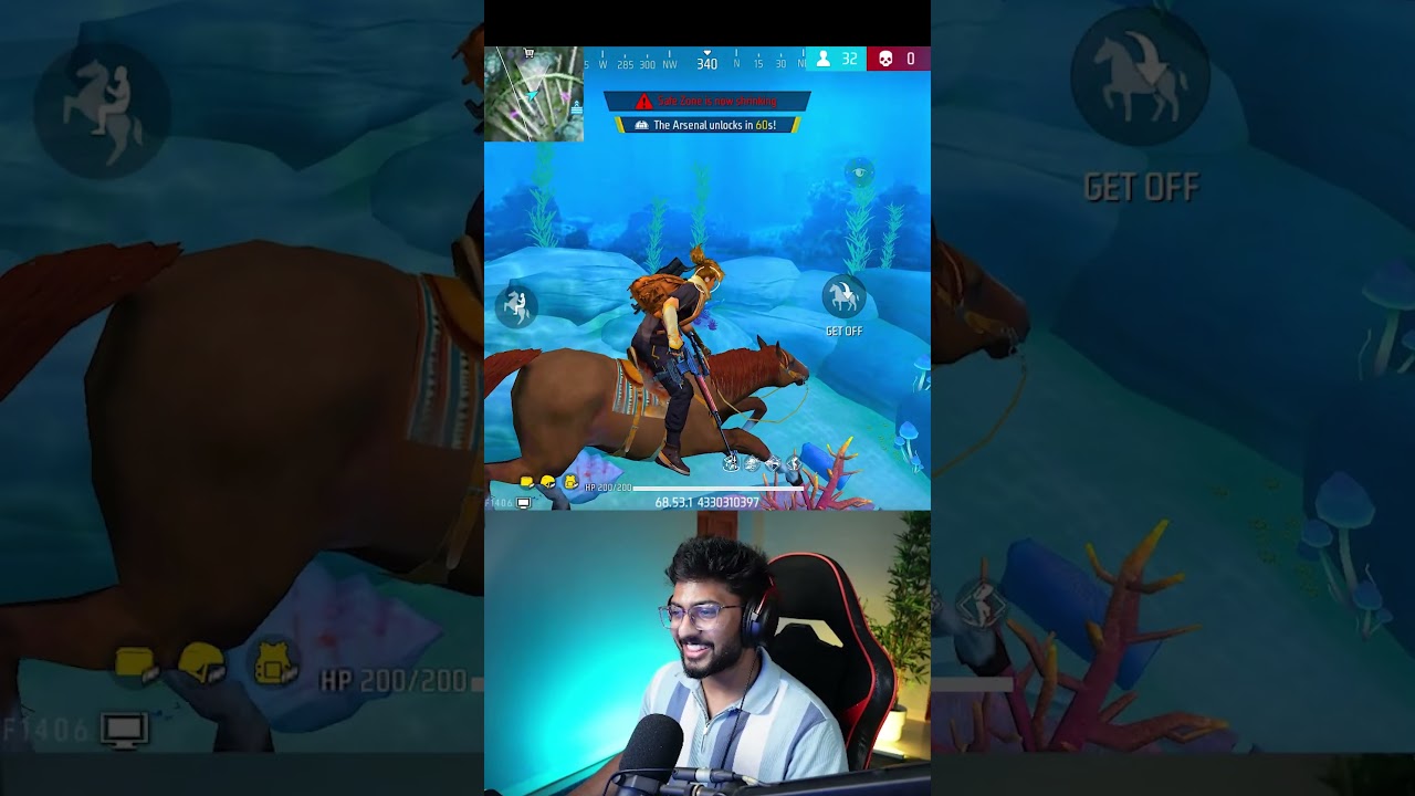 Munna Bhai became a horse rider in Free Fire  🐴 #freefire #mbg