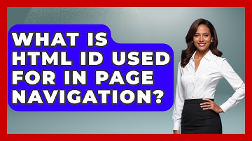 What Is HTML ID Used For In Page Navigation? - Simple HTML Studio