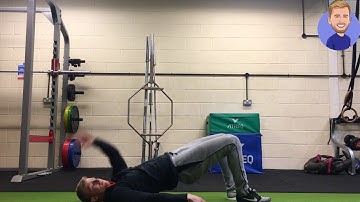 Glute Bridge with Reach