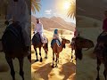 "Family Camel Ride in the Desert | Scenic Golden Sand Dunes Adventure"