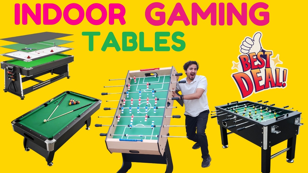 Buy Gaming Tables - Pool , Billards , Foosball Table , table Tennis & Air Hockey All At one Place