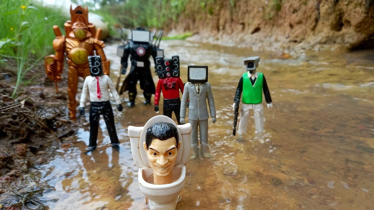 Mencari SKIBIDI TOILET di Sungai..Tv man,Tv woman,Speakerman,Cameraman,Clockman,Gman,all characters