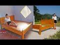 Woodworking myself and made a wooden bed how to make wooden bed  build the farm daily