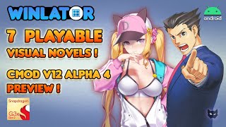 7 PLAYABLE VISUAL NOVELS ON WINLATOR @Zerokimchii