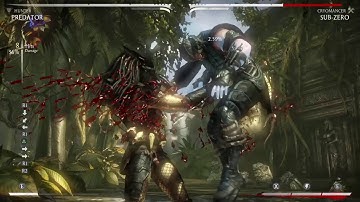 Predator MKX Hunter 39% unbreakable 2-bar combo (interactable starter)