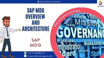 SAP MDG Overview and Architecture