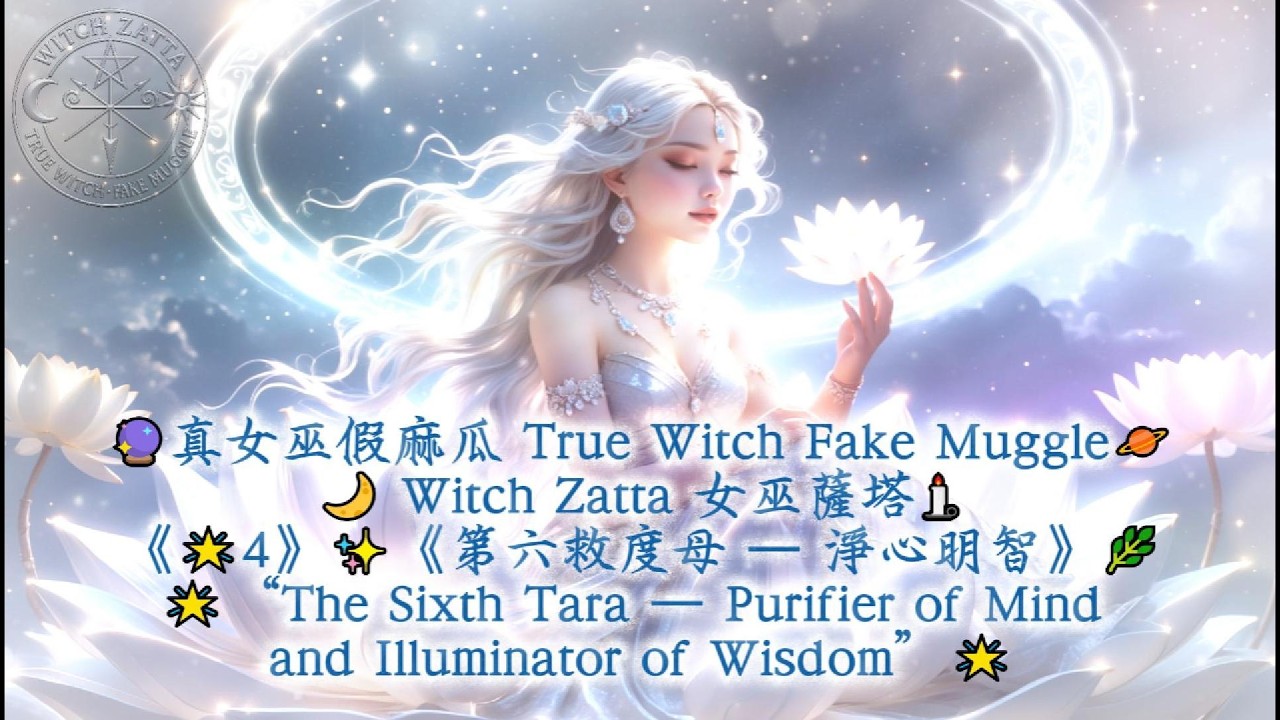 《🌟4》✨《第六救度母 — 淨心明智》🌿🌟“The Sixth Tara — Purifier of Mind and Illuminator of Wisdom”🌟