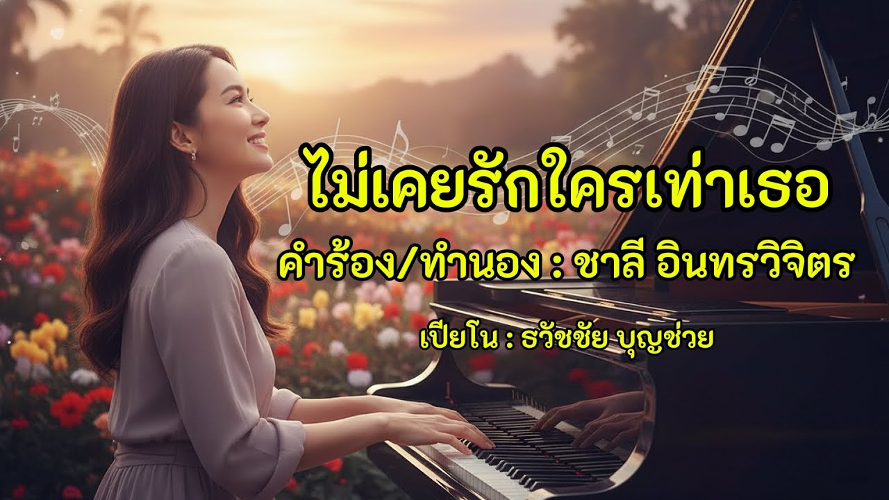 ไม่เคยรักใครเท่าเธอ - เปียโนเพราะๆ - เปียโนบรรเลง - Piano Cover by  ธวัชชัย บุญช่วย