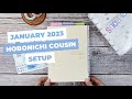 2023 Hobonichi Cousin January Setup ✩ PLAN WITH ME