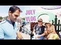 JULY VLOG - Meeting Roger Federer &amp; Pamela Anderson! | Sam Loves