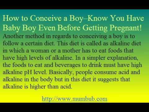 How to Conceive a Boy--Know You Have Baby Boy Even Before ...