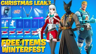 All *NEW* Leaked Skins &amp; Emotes! *Winterfest FREE &amp; Item Shop Cosmetics* (Frozen Midas &amp; Renegade)