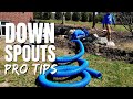 How To Extend Existing Underground Buried Downspout Drain - Easy DIY Home Drainage System