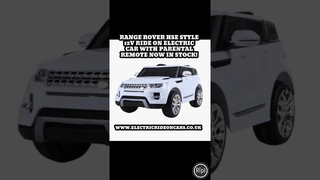 Range Rover HSE style 12v ride on electric car with parental remote now in stock!