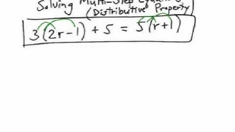 How to Solve Multi-Step Equations (using Distributive Property)